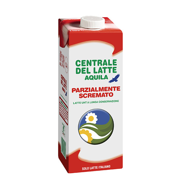 Latte Parzialmente Scremato UHT Centrale del Latte Aquila - Gruppo Grifo  Agroalimentare