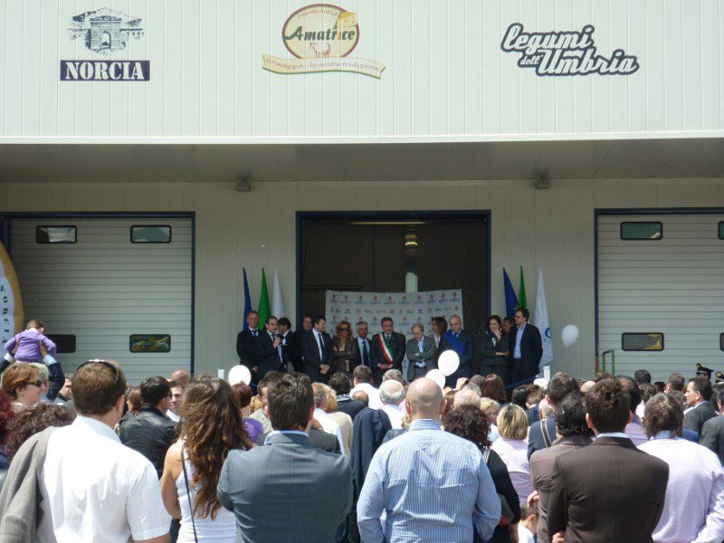 Inaugurazione caseificio di Norcia