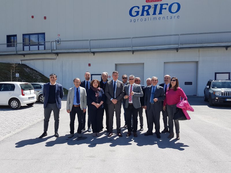 Martedì 2 maggio, il Presidente Nazionale di LegaCoop Mauro Lusetti in visita a Norcia sulle zone colpite dal sisma.