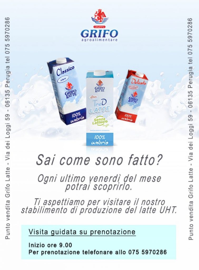 Visite guidate allo stabilimento della Grifo Latte.