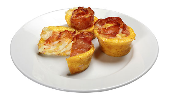 Cestini di prosciutto cotto